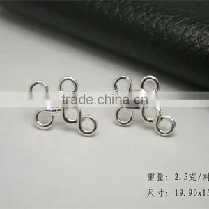 Silver Stud Earings, Cross Stud Earrings thumbnail-1