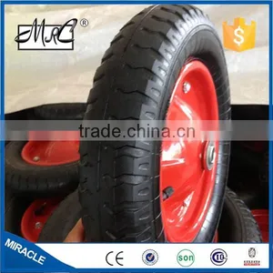 Heavy Duty Small Wheelbarrow Wheel Pneumatic Rubber Wagon Wheel 13 x 3.25 / 3.00-8 thumbnail-1