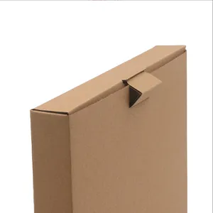 Custom Logo Kraft Rigid Cardboard Mailer Envelope Stay Flat Shipping Box for Document Photo Book thumbnail-4