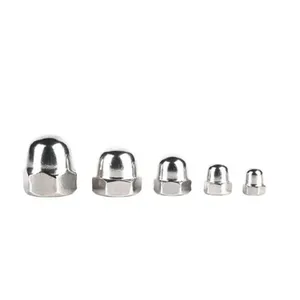 Metric Hex Domed Acorn Nuts DIN 1587 Steel Class 8 Black Finish thumbnail-5