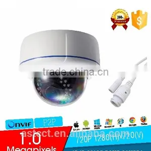 HD 1.0 Megapixels 720P Security IR LEDs Dome CCTV IP Camera ONVIF 2.4 Indoor Cam Night Vision P2P Cloud thumbnail-1