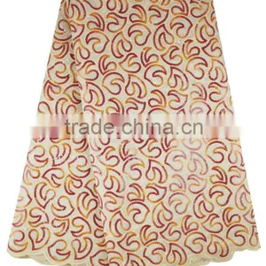 Cheap Custom 2014 African Organza Lace Fabric MOG0194 thumbnail-1