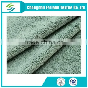Solid Plush Polyester Fabric Plush Textile thumbnail-1