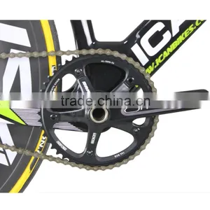 2016 Ican Super Light 6.98kg Carbon Track Bike Aero Completed Track Bicycle Full Carbon Bikes Fixed Gear Bike AC135 thumbnail-5
