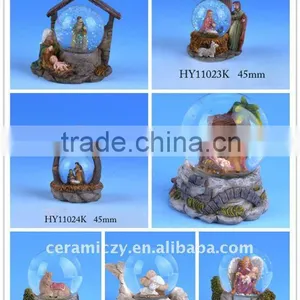 Polyresin Waterglobe Nativity Set Assorted thumbnail-1