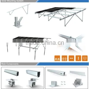 1kw Rooftop Installation Alluminum Solar Racking Solar Panel Mounting thumbnail-4