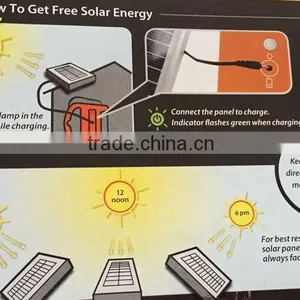 Solar LED Lantern With USB and Solar Panel for Camping Lamp thumbnail-5