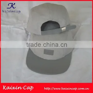 Reflective Materials Custom Baby 5 Panel Cap /custom Logo Leather Patch Cap/snapback Cap /flat Brim Cap /leather Strap Cap thumbnail-1