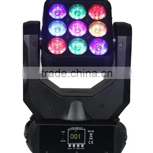 Cheap 9pcs 3*3 4 in 1 Led Matrix Moving Head Beam Stage Light thumbnail-3