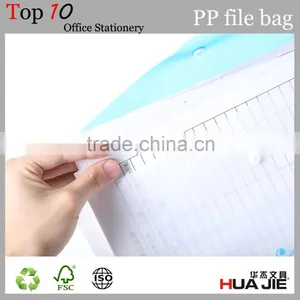 Office Staionery A4 18 Micrometers PP Clear Bag With Button thumbnail-6