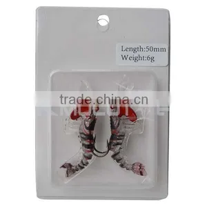 CHS007 Soft Plastic Prawn Lure for Cuttle Fish Fishing Japanese Shrimp Soft Lure thumbnail-5