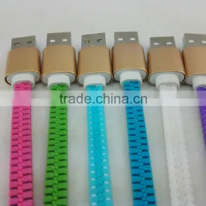 Zipper Usb Data Cable Colorful Usb Cable With Cable Bag for Factory Wholesale thumbnail-2