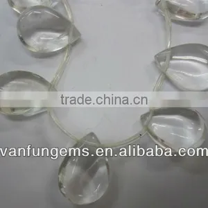 Natural Gemstones Crystal Pear Shape Pendant thumbnail-1