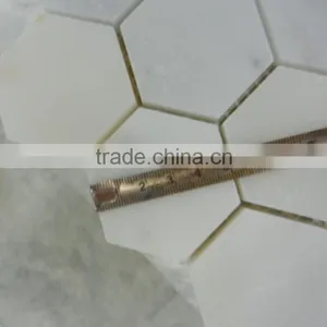 Wholesale Top Quality Natural White Marble Mosaic on Sale thumbnail-3