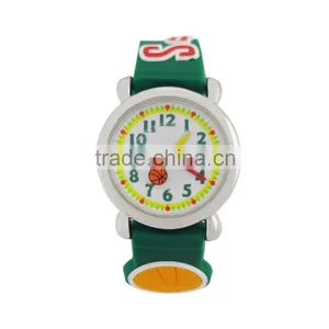 2015 Top Sale Popular Silicone Football Children Watch Customized Cartoon Sport Kids Watch thumbnail-6
