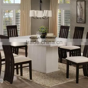 2016 Latest Stainless Marble Top Table Cushion Solid Wood Chair for Thailand thumbnail-2