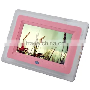 OEM Slim 7 Inch Digital Wedding Photo Frames/ Digital Wedding Photo Album thumbnail-1