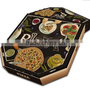 Corrugated Pizza Paper Box Round With Logo thumbnail-1