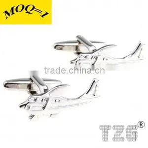 Fashion Stainless Steel Plane Cuff Link thumbnail-1