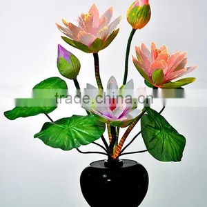 Whole Sale LED Fiber Optic Rose Flowers in Red Color /LED Fiber Optic Flower Light in Different Style for Good Sale thumbnail-2