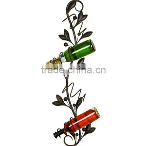 2016 Metal Flower Wombwell 4 Bottle Wall Mounted Wine Rack thumbnail-1