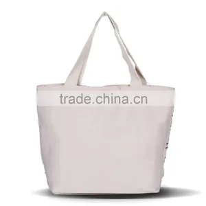 Silver Color Stripes Embroidery Elegant Women Canvas Tote Bag thumbnail-2