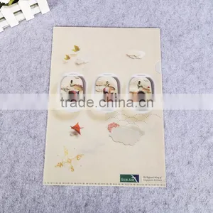 Customzied PP A4 Size L Shape Plastic Folder, L Shape File Folder, L Shape Plastic Document Holder With CMYK Printing thumbnail-1
