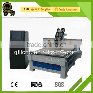 QL-1325 Pneumatic Double Heads Simple Designs Modern Wood Door 3 Axis Atc Wood Router Machine for Sale thumbnail-2