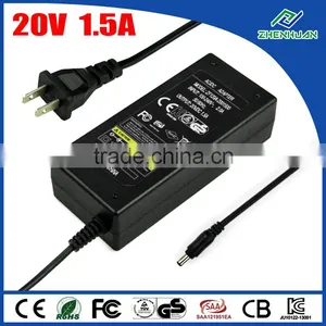220V AC To 20V DC Adapter 20V 1.5A Switching Power Supply With CE KC thumbnail-1