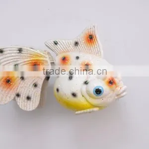 4 Inch Handmade Goldfish Shaped Tourist Souvenir Fridge Magnet thumbnail-4