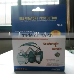 2016 Filter Respirator TPR Gas Mask Half Face Gas Mask Chemical Gas Mask OEM TPR Gas Mask Single Cartridge Respirator Supplier thumbnail-2