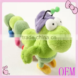 2015 New Funny Mini Caterpillar Soft Toy Green Caterpillar Toys thumbnail-2