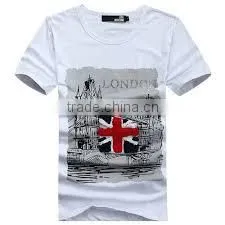 White Pirnted Vest for Men thumbnail-1