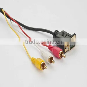 Gold Plated Rca Male to Vga Male Converter thumbnail-1