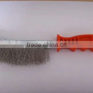 Scartch Wire Brush W/red Plastic Handle thumbnail-1