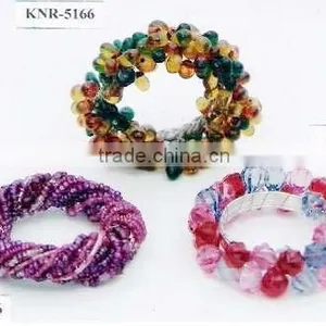Beaded Napkin Ring, Crystal Napkin Ring for Wedding, Decorative Napkin Rings thumbnail-1