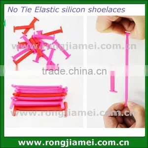 Wholesale Top Selling Colorful Silicone Shoelaces in Flat for Holiday thumbnail-1