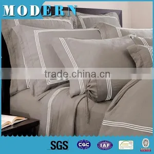 Stone Washed Pure Linen Duvet Cover Set Embroidery Hometextile Quality Choice thumbnail-1