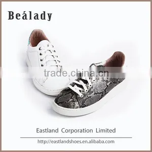 OEM/ODM 2016 Slip on Printed Snake Leather Sport Sneakers School Women Shoes thumbnail-3