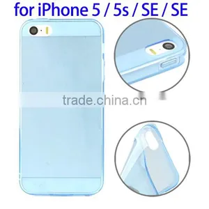 Pure Color Translucent TPU Case for IPhone 5 / 5s, Anti-skidding Back Cover for IPhone SE thumbnail-1