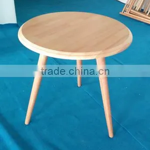 Rubber Wood Coffee Table End Table, Scandinavian Type Furniture Simple Design thumbnail-4
