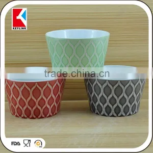 12cm Matt Finish Colored Custom Logo Promotional Ceramic Soup Bowl Ceramic Serving Bowls thumbnail-1