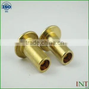 Round Head 3mm Brass Rivets thumbnail-1