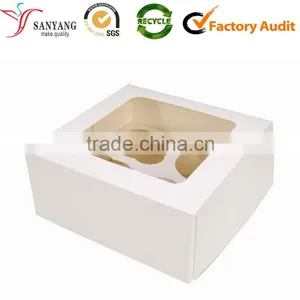 Paper Material and Accept Custom Order 4 Cupcake Box Template Printable thumbnail-1