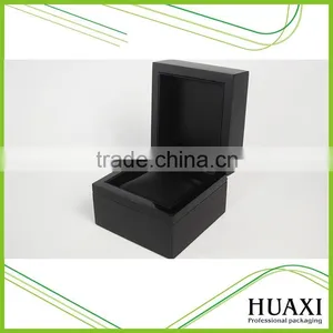 High Quality Matt Black Wooden Watch Box thumbnail-5