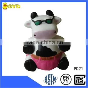 PU Cow Toy Animal Shape Foam Stress Balls,farmer Shape Decoration Toy for Babies thumbnail-1