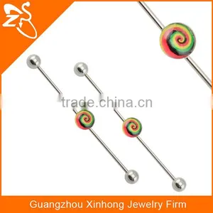 Hot Sale Marijuana Leaf Fake Industrial Piercing Jewelry thumbnail-2