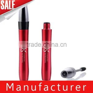 High End Red Plastic Round Bottom Cosmetic Mascara Bottle thumbnail-1