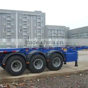 20FT Tri Axle Skeletal Semi Trailer/three Axle Semi Trailer thumbnail-1