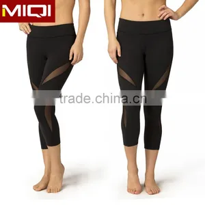 Wholesale Hot Selling Women Workout Clothing Breathable Sexy Yoga Pants With Mesh Design thumbnail-1